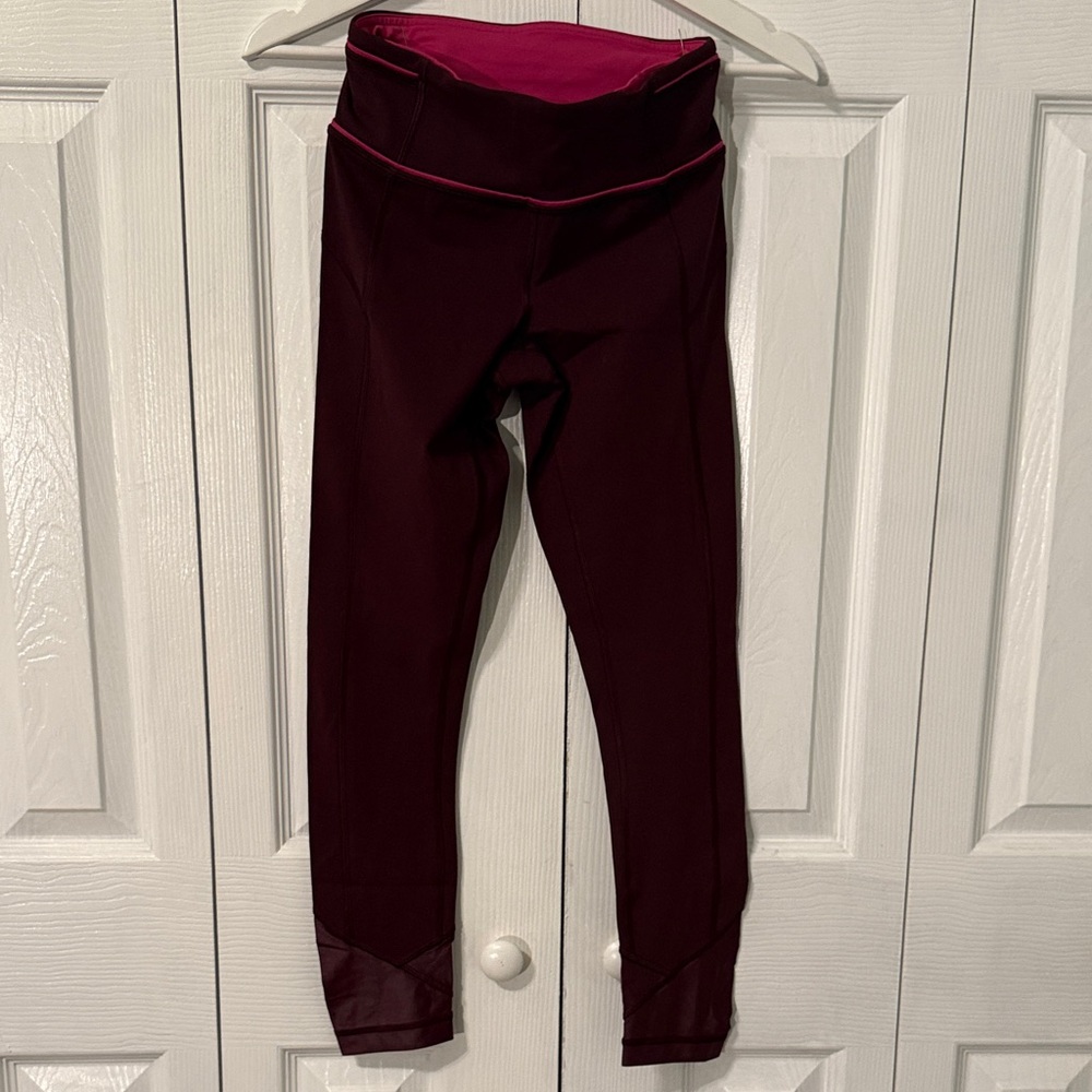 Lululemon Pace Queen Tight Size 2 Bordeaux Drama